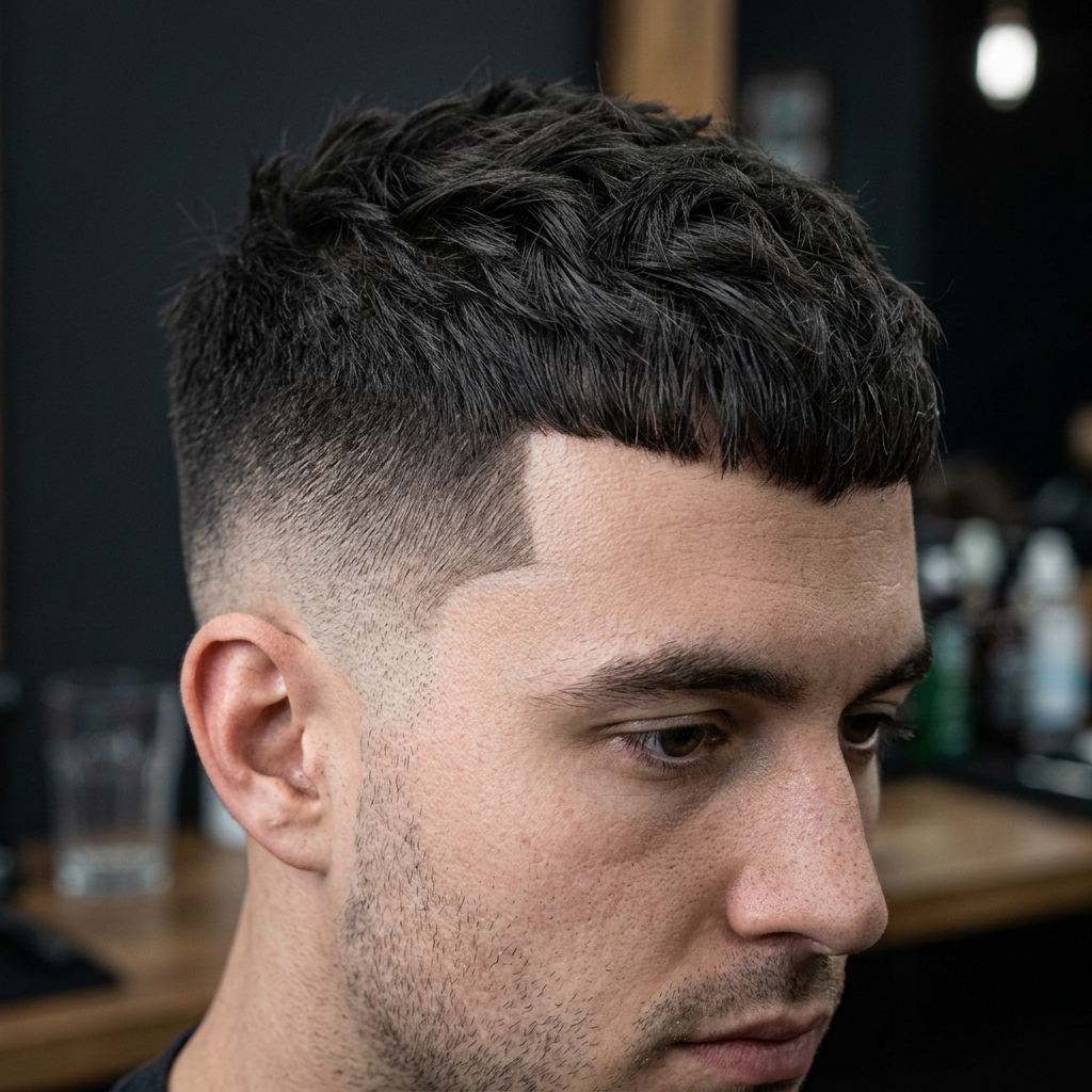 Clean zero foil skin fade with textured top